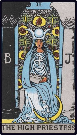 Yüksek Rahibe tarot kartı