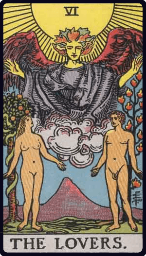 Aşıklar tarot kartı