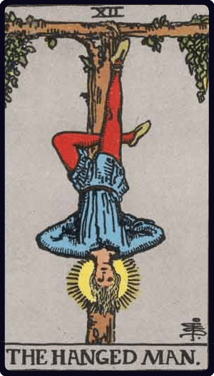 Asılan Adam (The Hanged Man) tarot kartı görseli