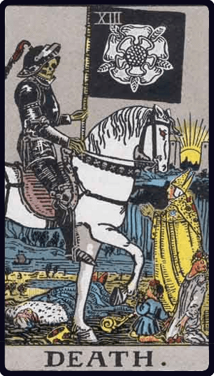 Ölüm (Death) tarot kartı görseli
