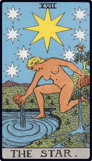 Yıldız (The Star) tarot kartı görseli