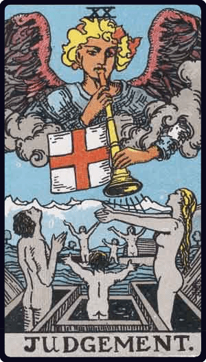 Mahkeme (Judgement) tarot kartı görseli
