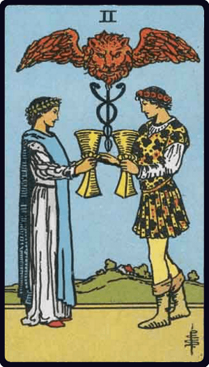 Kupa İkilisi tarot kartı