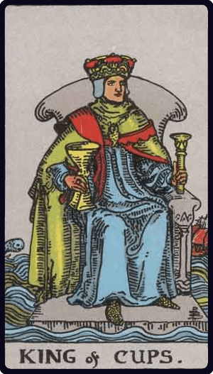 Kupa Kralı (King of Cups) tarot kartı görseli