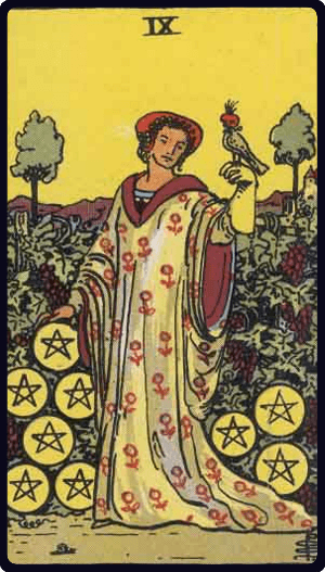 Tılsım Dokuzlusu tarot kartı