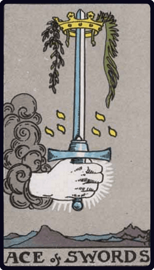 Kılıç Ası tarot kartı