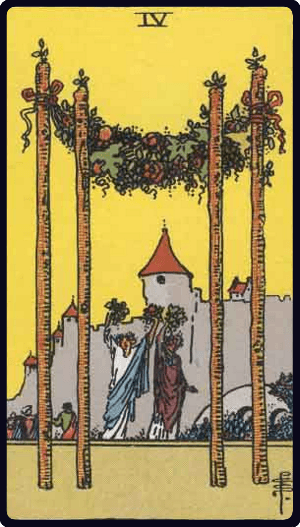 Asa Dörtlüsü tarot kartı