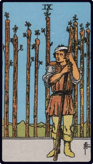 Asa Dokuzlusu tarot kartı